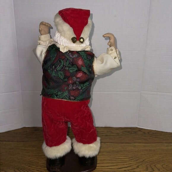 Rockin Around the Christmas Tree Dancing Santa 16" 1999 Works Good - Picture 10 of 16
